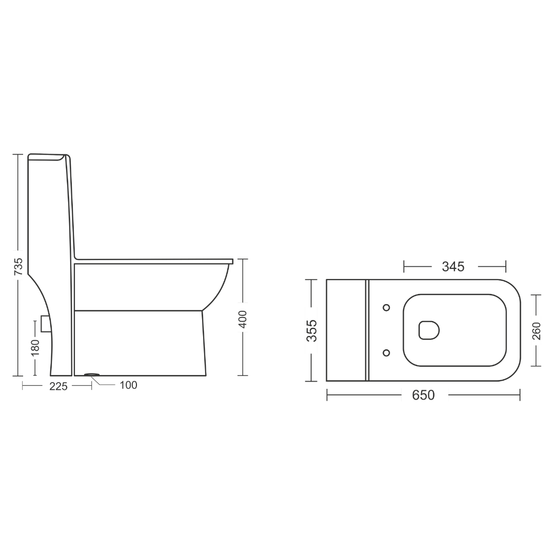 Floor Mounted Closet – Athos - Image 3