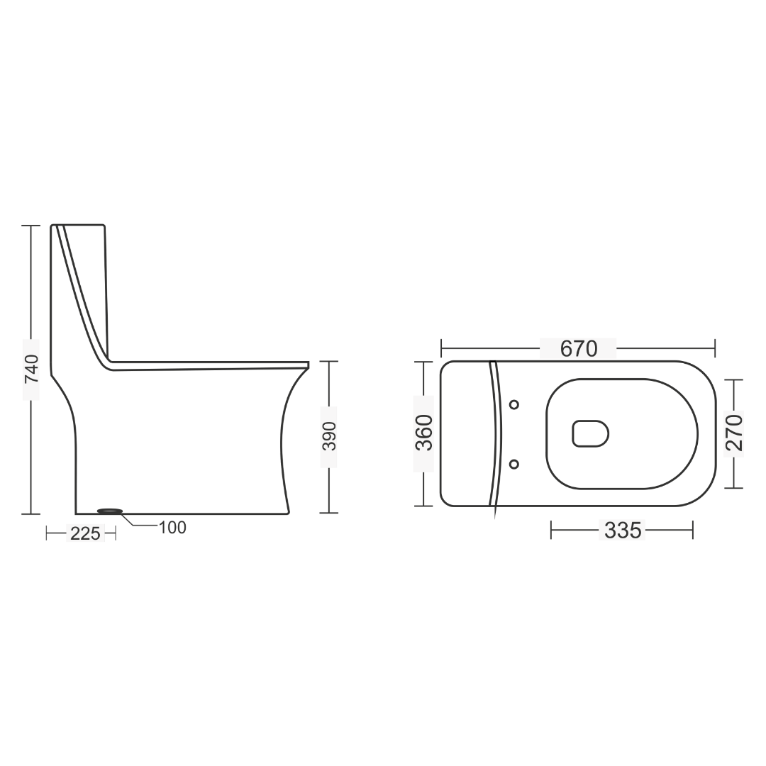 Floor Mounted Closet – Crenza - Image 2