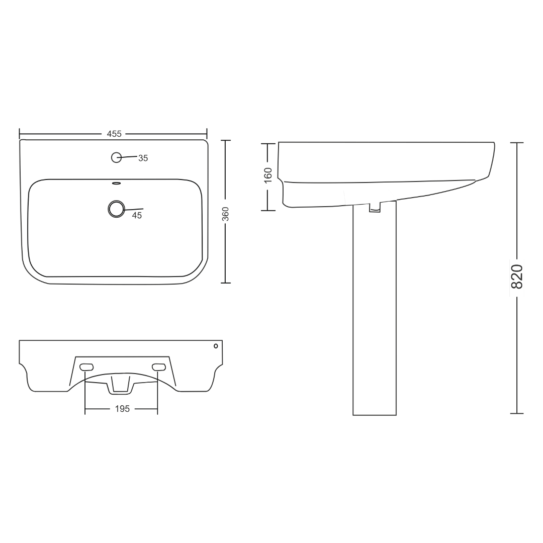 Full Pedestal Basin – Fly - Image 2