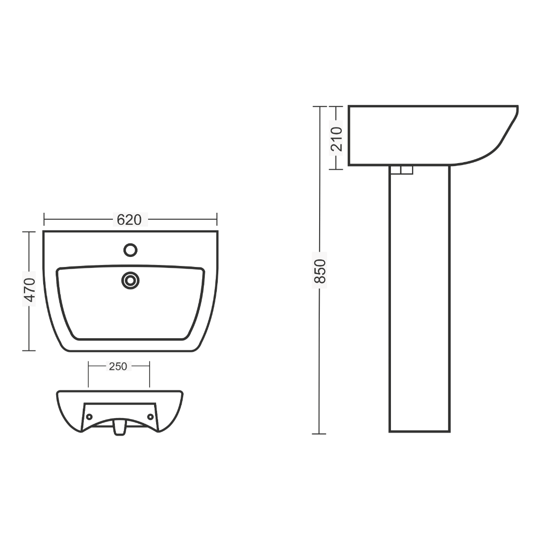 Full Pedestal Basin – Hitachi - Image 2