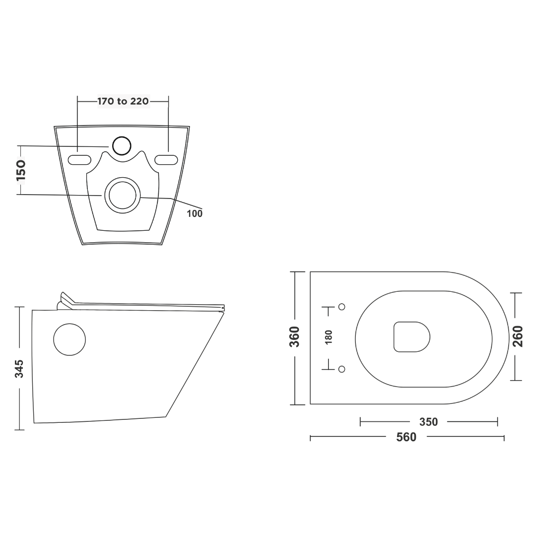 Wall Hung Closet – Oreo - Image 3