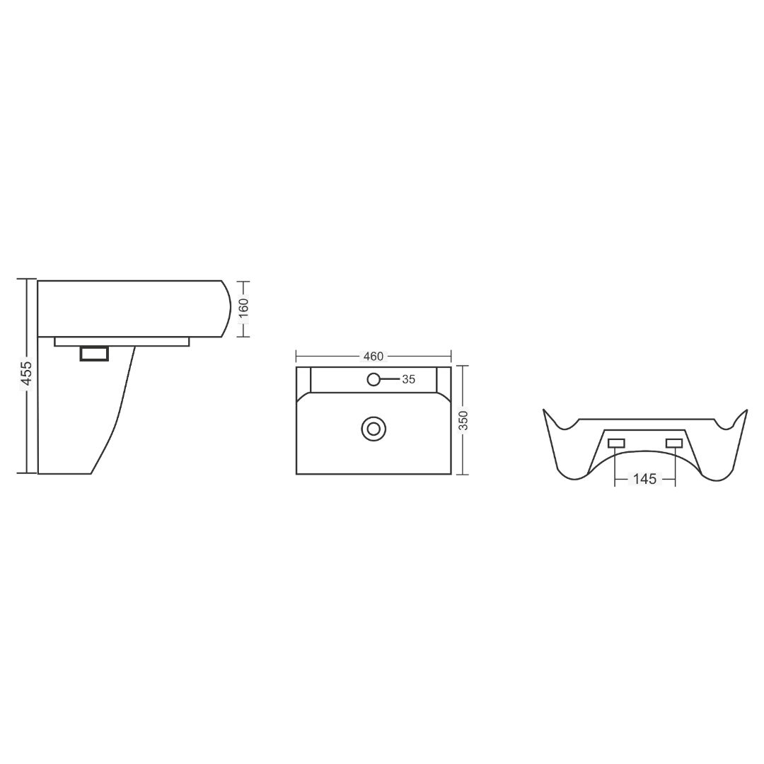 Half Pedestal Basin – Volvo - Image 3